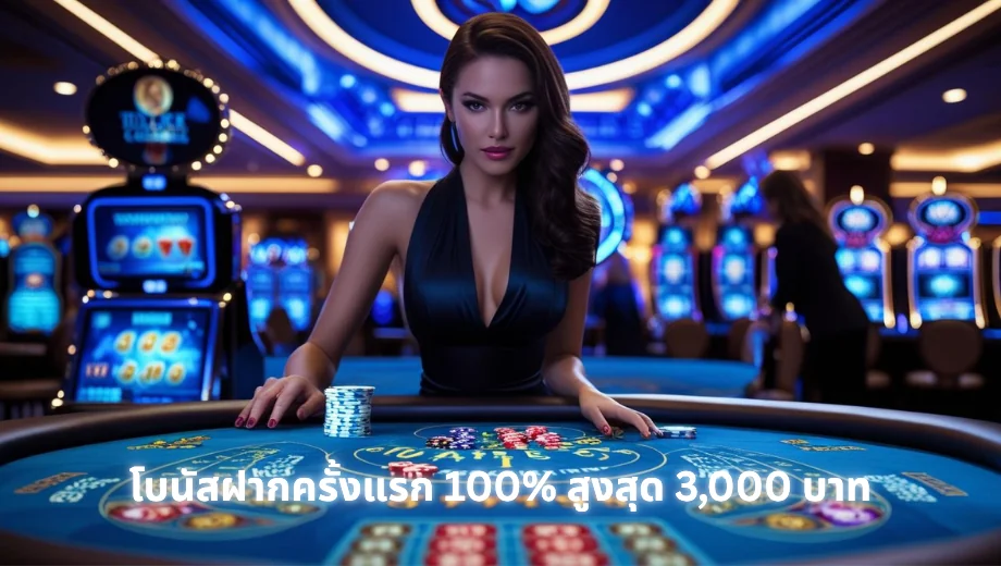 โบนัสฝากครั้งแรก 100% สูงสุด 3,000 บาท